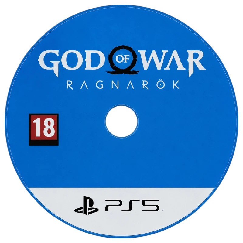 زیر لیوانی مدل دیسک بازی PS5 طرح God of War
