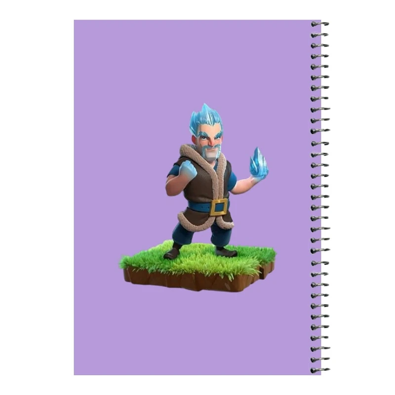 دفتر مشق 80 برگ اس جی مدل کلش رویال کد 15