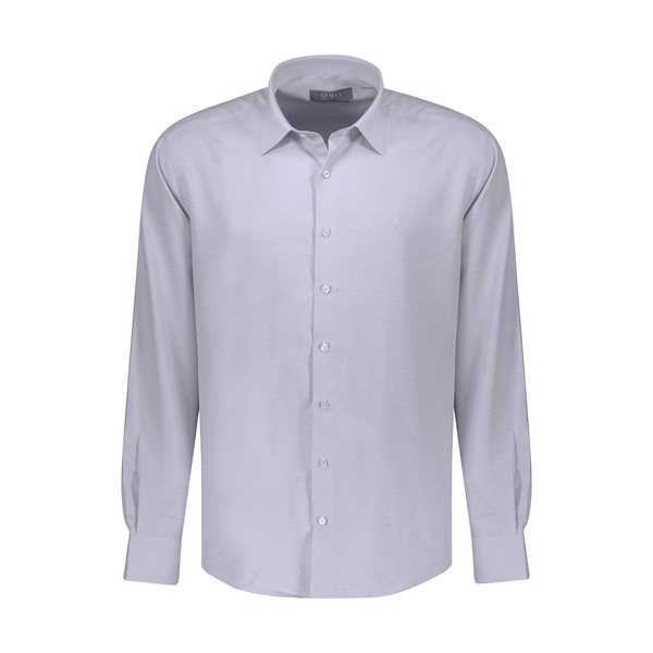 پیراهن آستین بلند مردانه ال سی من مدل 02181319-blue 148