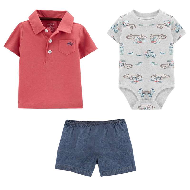 ست 3 تکه لباس نوزادی کارترز مدل 1821