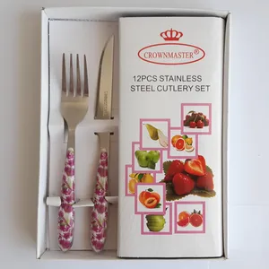 ست کارد و چنگال میوه خوری ۱۲ پارچه کرون مستر کد c11