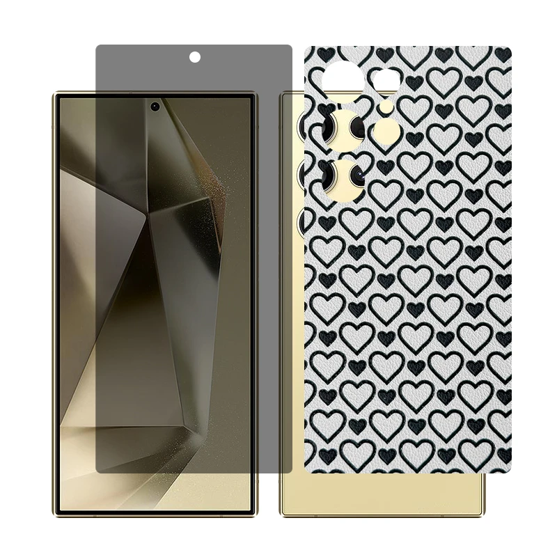 محافظ صفحه نمایش حریم شخصی گلس مدل Together مناسب برای گوشی موبایل سامسونگ Galaxy S22 Ultra به همراه برچسب پوششی پشت گوشی