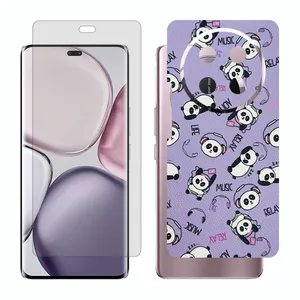 Glass Together model matte screen protector suitable for Honor X9c mobile phone with back cover sticker