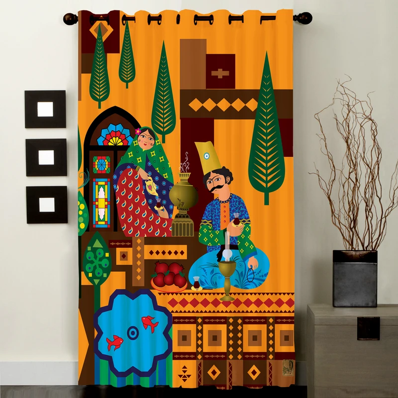  پرده رنس مدل CC5-50011 ارتفاع 270x138 سانتی‌متر 