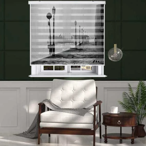 پرده زبرا زیو کد P6038 سایز 150X150 سانتی متر