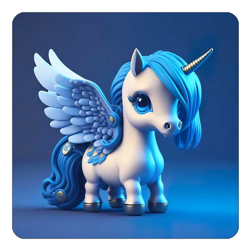 مگنت کاکتی طرح اسب تک شاخ و یونیکورن مدل mp29466