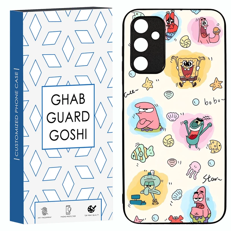 کاور قاب گارد گوشی طرح باب و پاتریک کد TPU-198 مناسب برای گوشی موبایل سامسونگ Galaxy A14