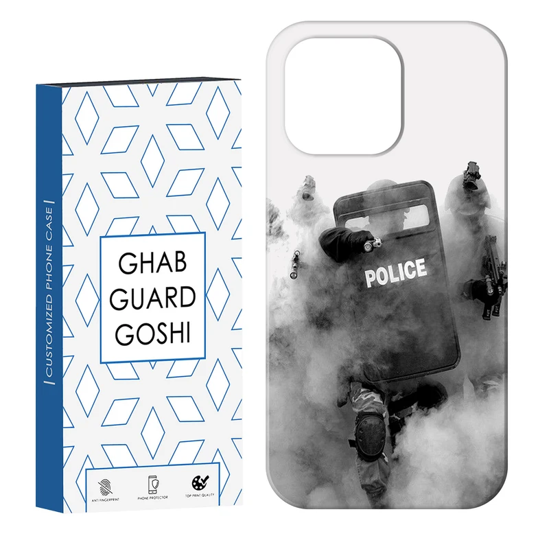 کاور قاب گارد گوشی طرح police کد Dimo-136 مناسب برای گوشی موبایل اپل  IPHONE 13 PRO   