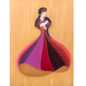 تابلو نقاشی رنگ روغن مدل مهر بی نهایت مادر کد 104