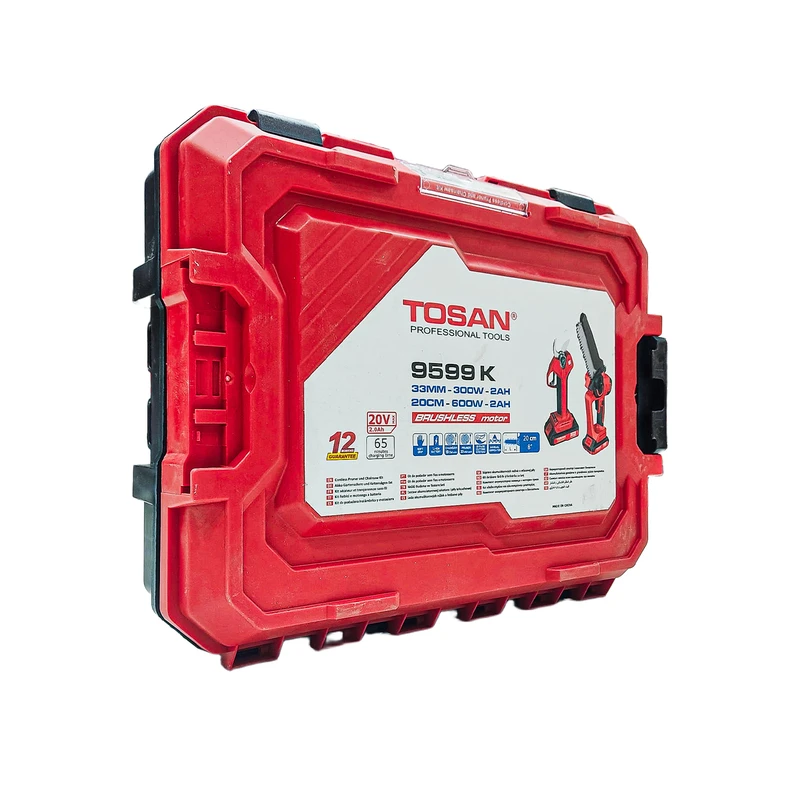 عکس شماره 8 : قیچی و اره شارژی توسن مدل 9599k مجموعه 2 عددی