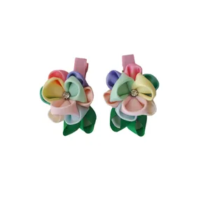 گیره مو دخترانه مدل گلبرگ 2 بسته دو عددی