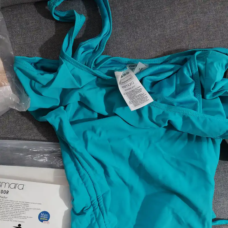 مایو زنانه اسمارا مدل گت دار رنگ سبز