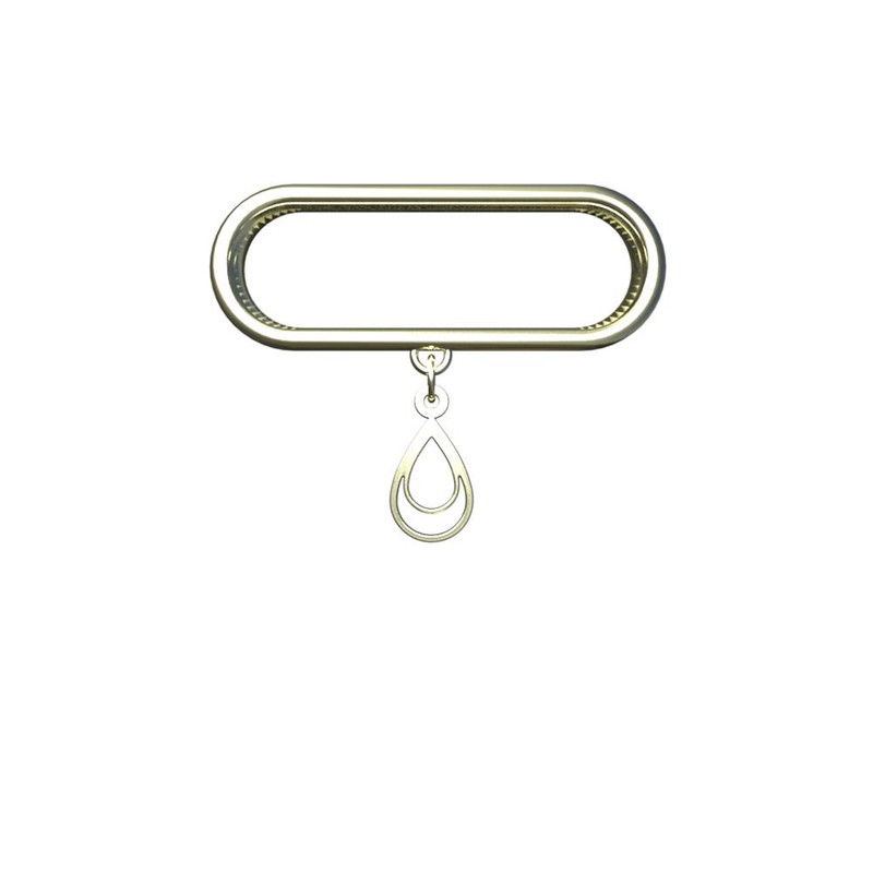 آویز ساعت طلا 18 عیار زنانه مدوپد مدل هندسی کد SG1-1719