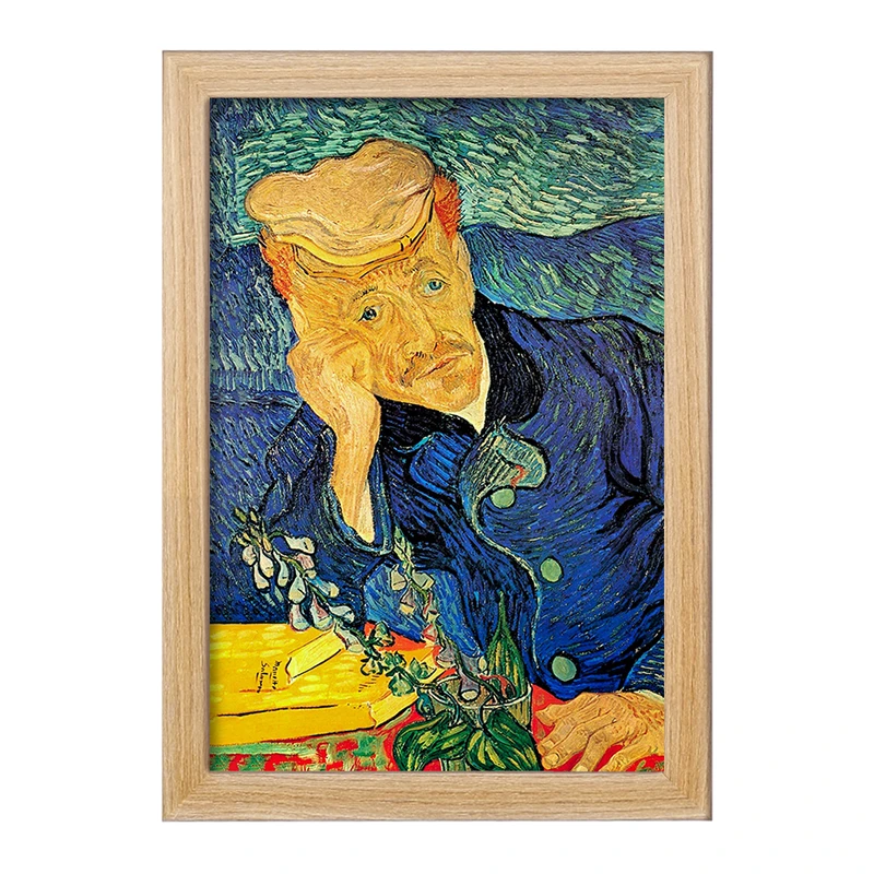 تابلو خندالو مدل نقاشی پرتره دکتر گاشه اثر ونسان ونگوگ کد 25447