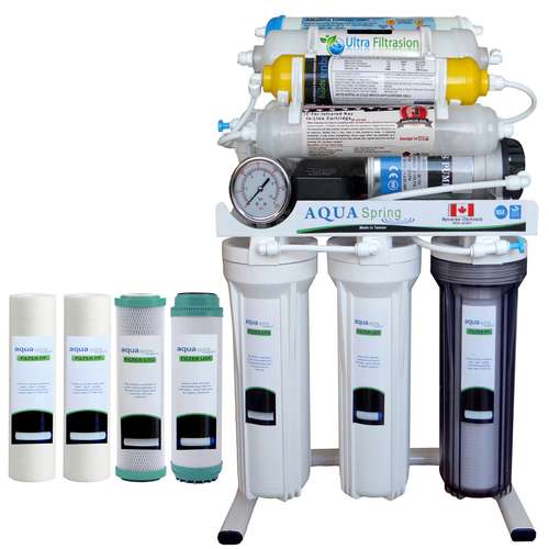 دستگاه تصفیه کننده آب آکوآ اسپرینگ مدل NF3800 به همراه فیلتر مدل 01 مجموعه 4 عددی