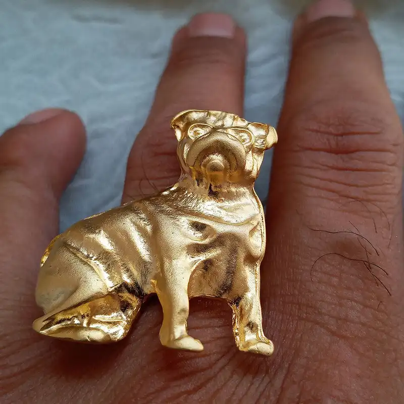 انگشتر مدل سگ کد G O L-4 5