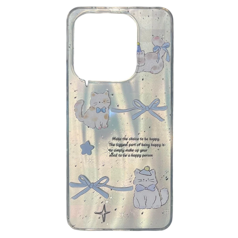 کاور فانتزی طرح گربه و پاپیون مناسب برای گوشی موبایل شیائومی REDMI 13C 