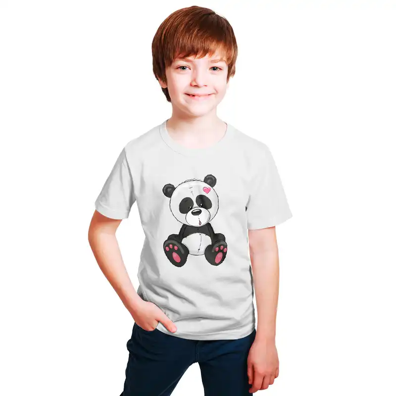 استیکر پارچه و لباس مدل برچسب DTF طرح خرسی