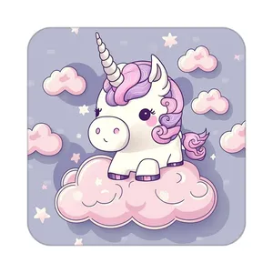 زیر لیوانی کاکتی طرح اسب تک شاخ و یونیکورن مدل mp29563