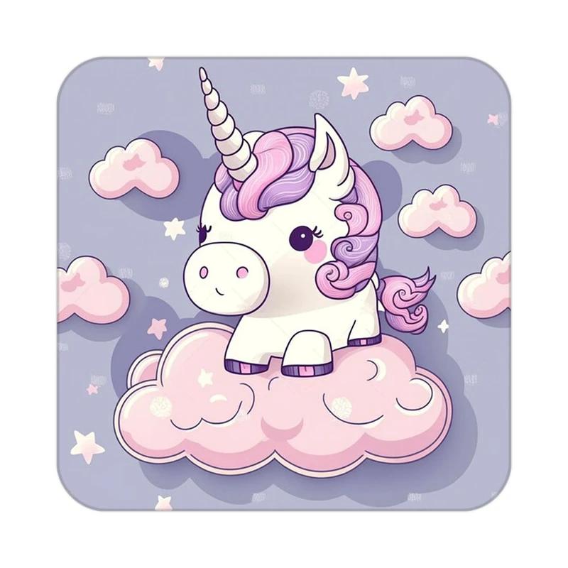 زیر لیوانی کاکتی طرح اسب تک شاخ و یونیکورن مدل mp29563