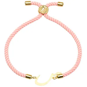 دستبند طلا 18 عیار زنانه الن نار مدل حرف س 2428