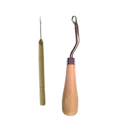 قلاب فرشینه بافی مدل-F-2 به همراه قلاب سوزن