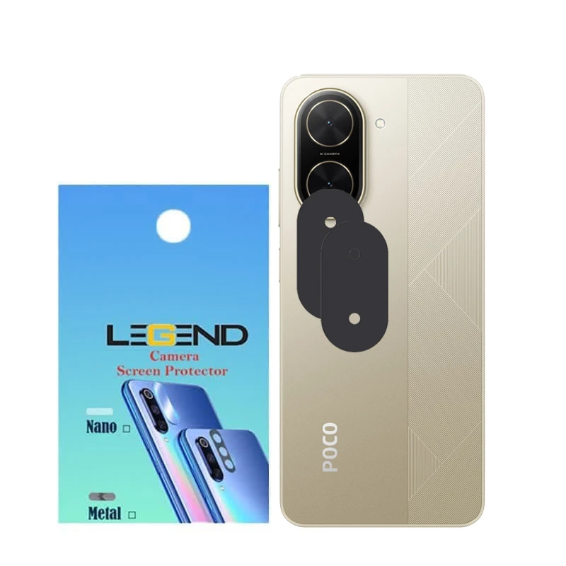 محافظ لنز دوربین پلکسی لجند مدل قابدار مناسب برای گوشی موبایل شیائومی Redmi A5 بسته 2 عددی