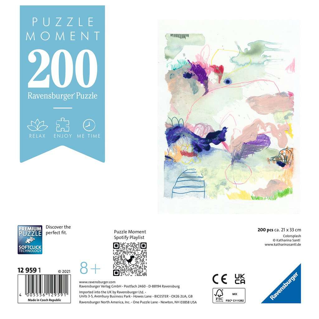 پازل 200 تکه راونزبرگر مدل Puzzle Moment Colorsplash کد 12959