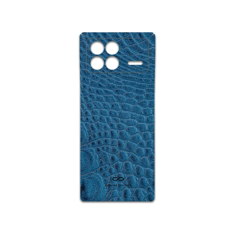 برچسب پوششی ماهوت مدل Blue-Crocodile-Leather مناسب برای گوشی موبایل شیائومی Mix Fold 3