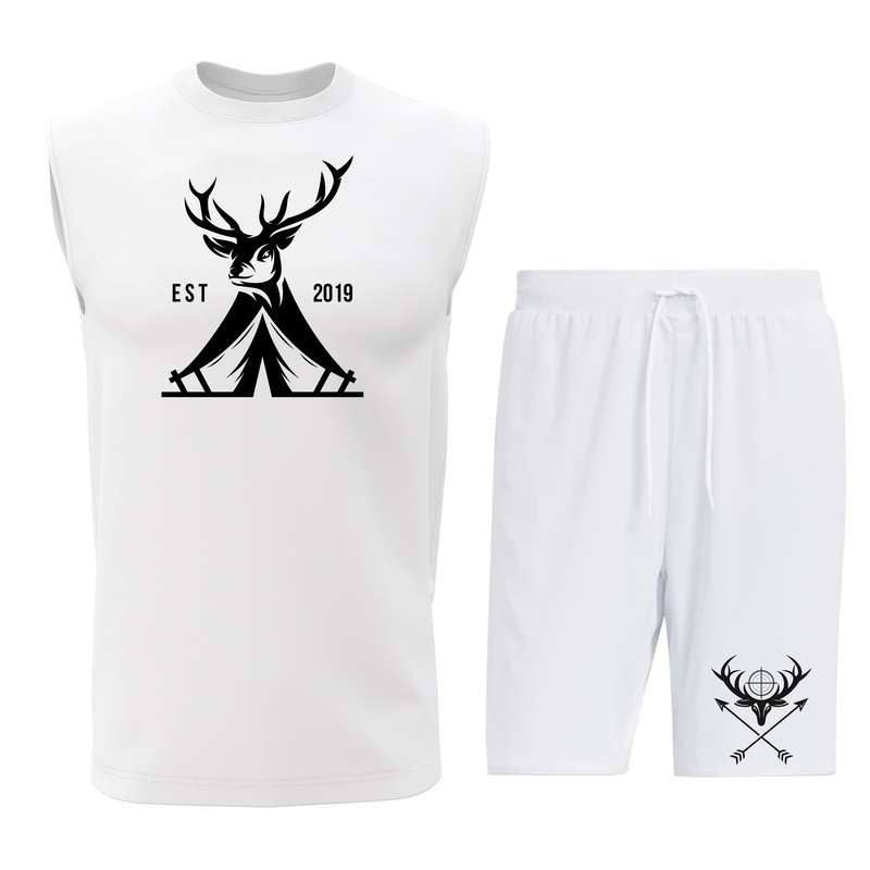 ست تاپ و شلوارک مردانه مدل D037W