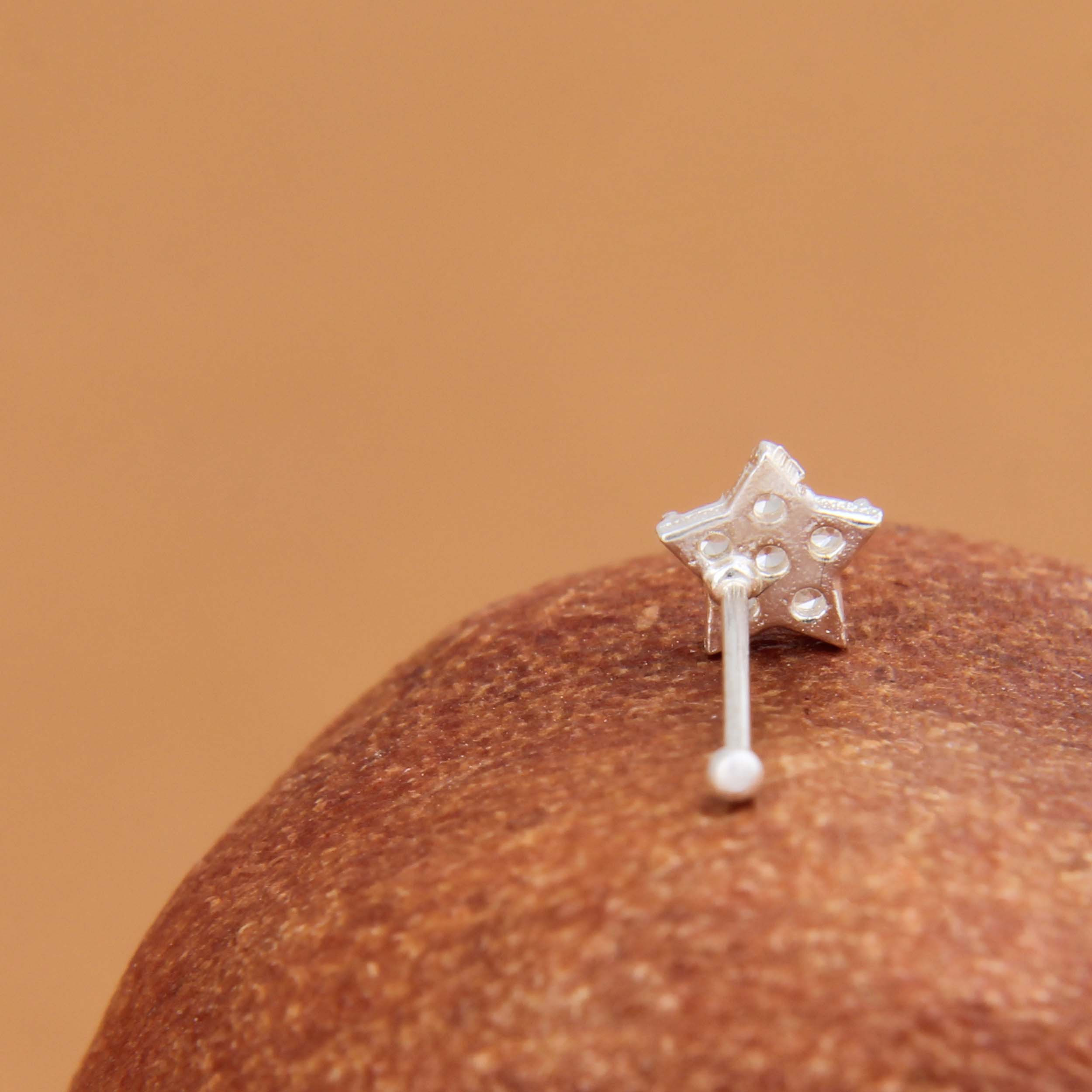 پیرسینگ نقره زنانه مدل فانتزی کد GZN_277