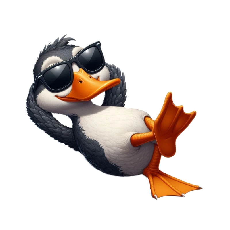 استیکر پارچه و لباس پاد آفرین مدل کارتونی پنگوئن مینیمال کد 2280