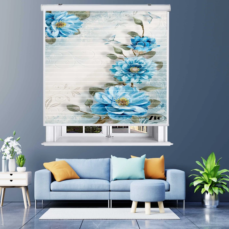 پرده زبرا زیو مدل 3D1104 سایز 150x150 سانتی متر