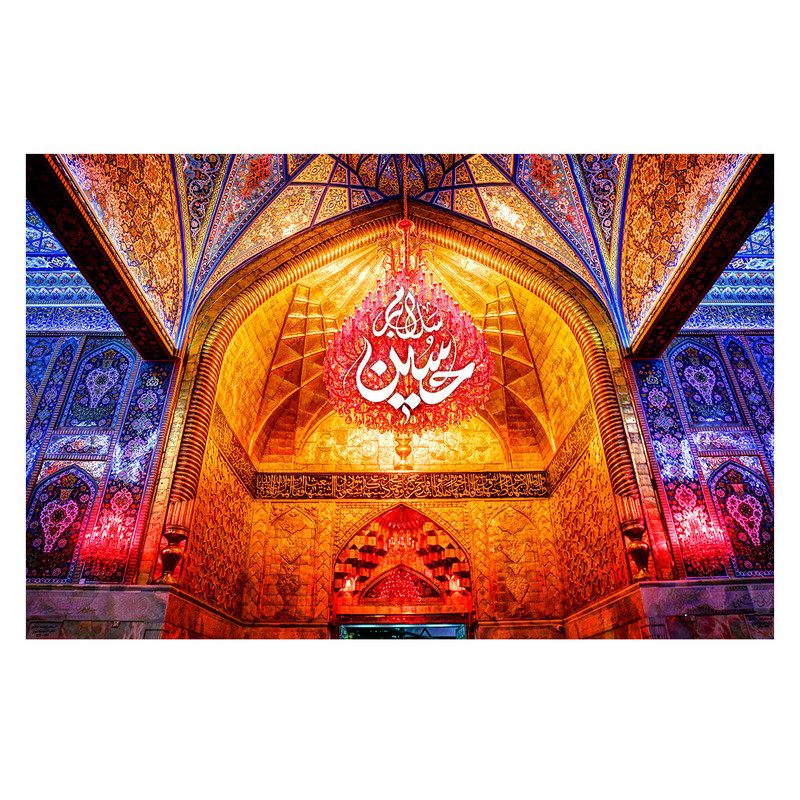  پرچم طرح شهادت مدل امام حسین ع کد 2563D