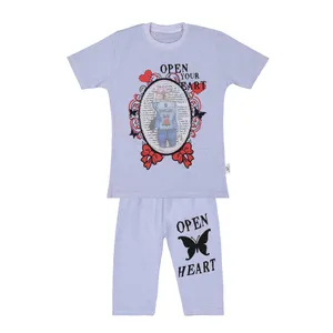 ست تی شرت و شلوارک دخترانه بانالی مدل فلوریدا کد 3542