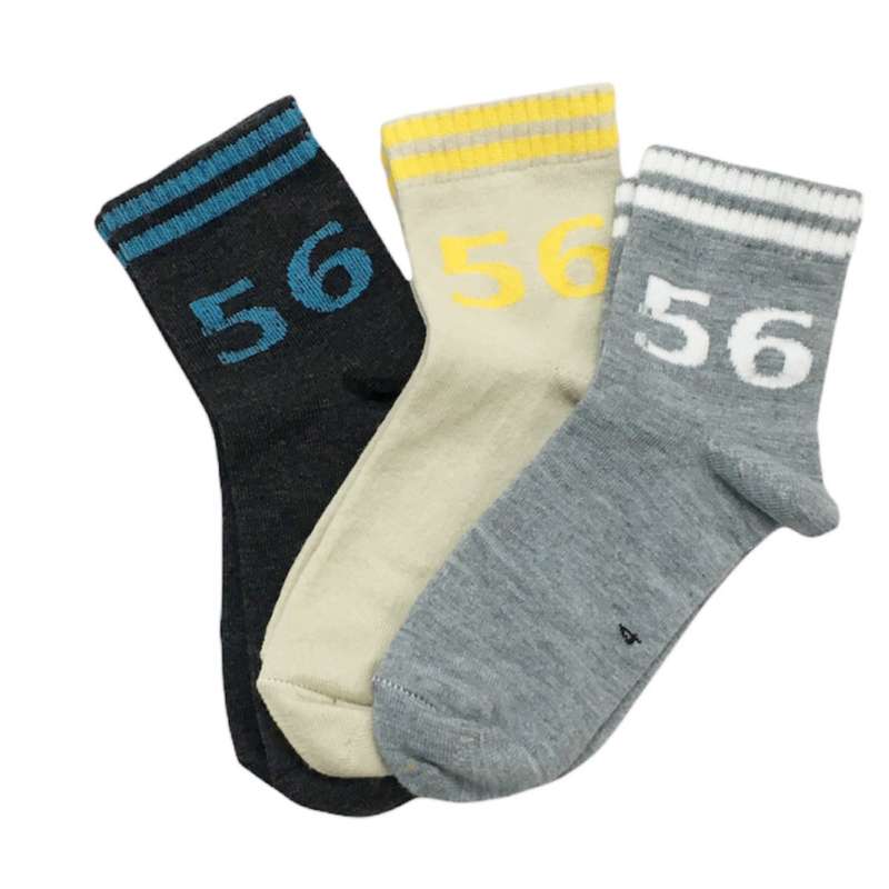 جوراب پسرانه طرح 56 بسته 3 عددی