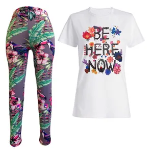 ست تی شرت و لگینگ زنانه مدل 10