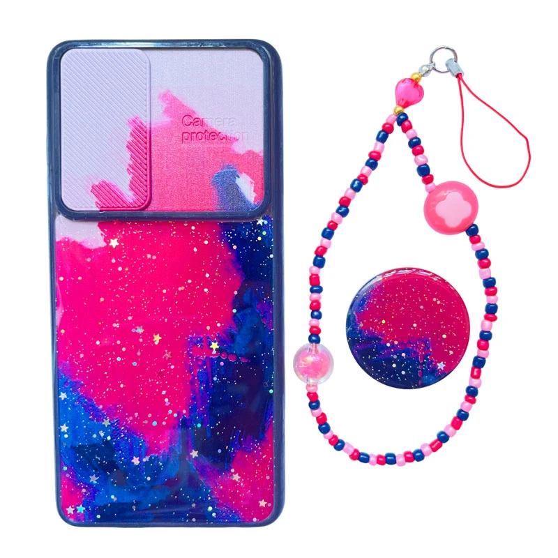  کاور طرح کهکشان کد A11843 مناسب برای گوشی موبایل سامسونگ Galaxy A52 4G / A52 5G / A52s به همراه پایه نگهدارنده و بند آویز