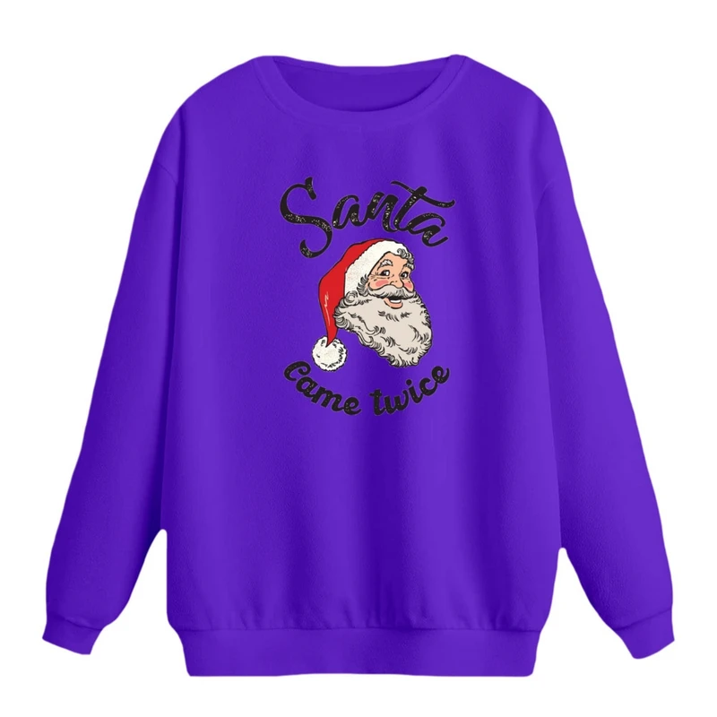 سویشرت زنانه مدل بابانوئل کریسمس کد 19 