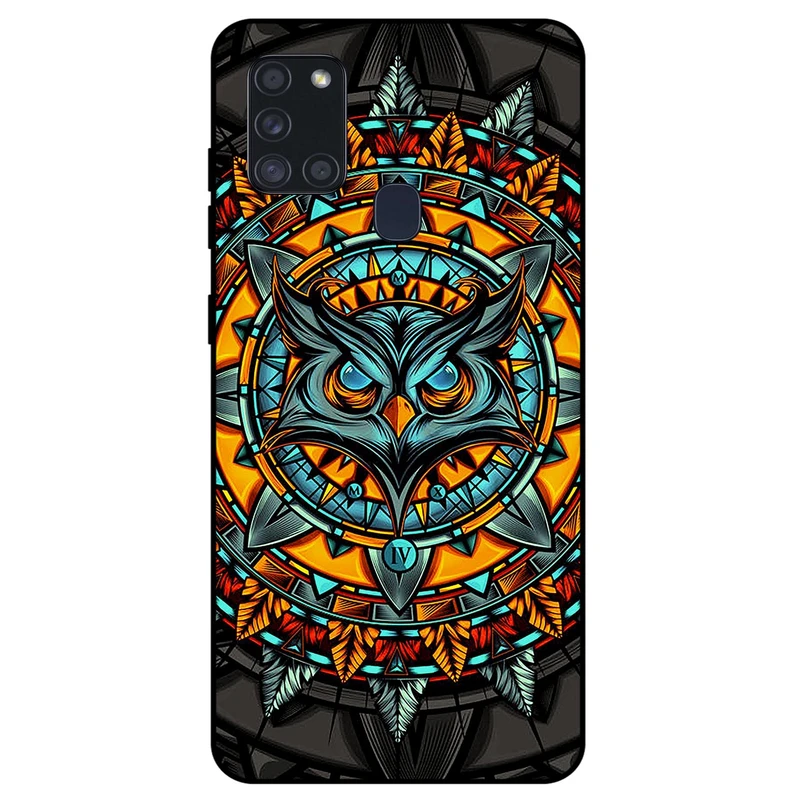 کاور مگافون طرح جغد مدل 1903 مناسب برای گوشی موبایل سامسونگ Galaxy A21 S         