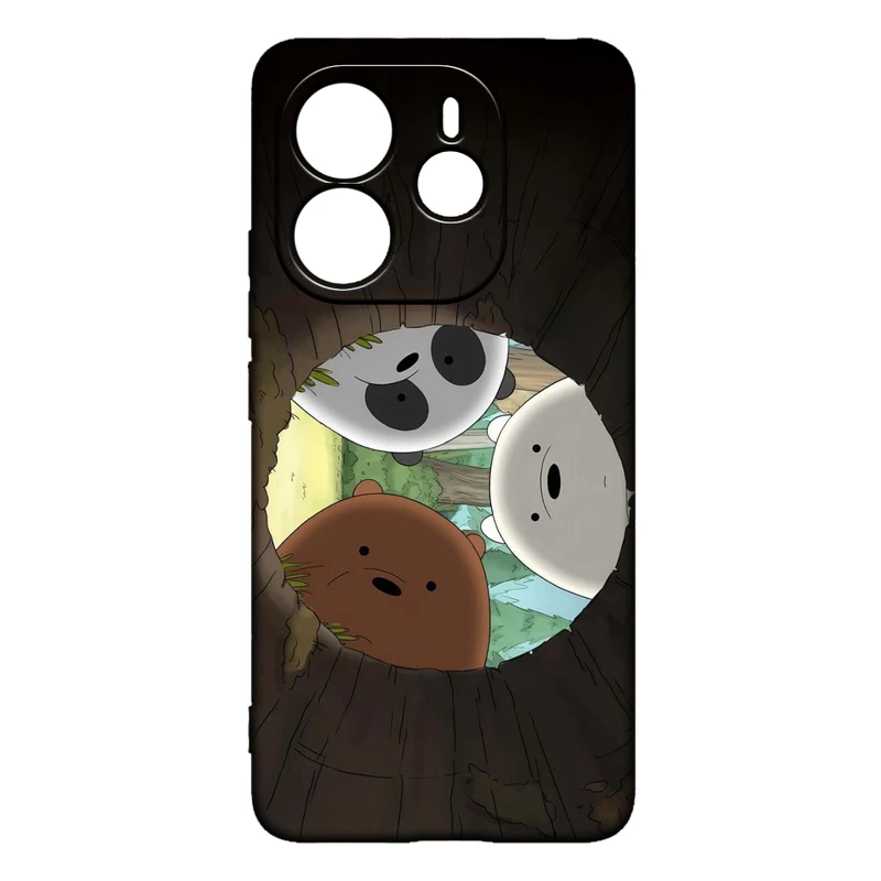 کاور طرح خرس کله پوک کد 475 مناسب برای گوشی موبایل شیائومی Redmi Note 14 4G