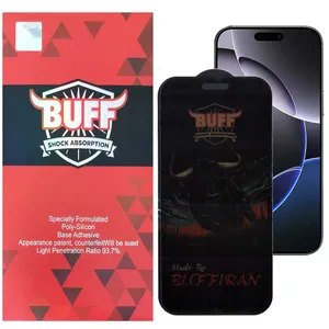 Buff BullRun Privacy Pro Glass Screen Protector For Apple iPhone 16 Pro Max