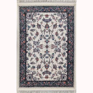 فرش ماشینی ستاره طلایی ملت مدل گیلدا زمینه کرم