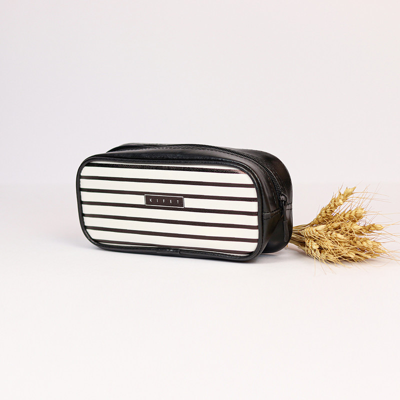 جامدادی مدل راه راه دو زیپ