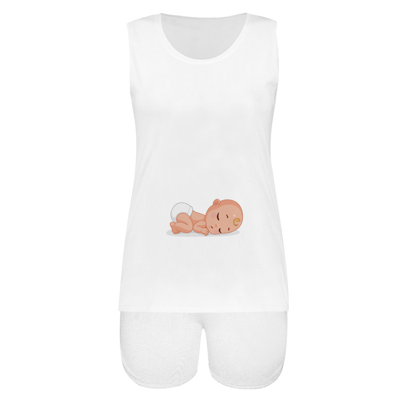 ست تاپ و شلوارک زنانه مدل KHSH 0004-0310