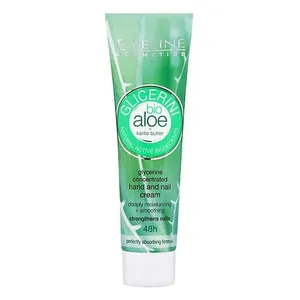 کرم مرطوب کننده دست و ناخن اولاین مدل BIO Aloe حجم 100 میلی لیتر