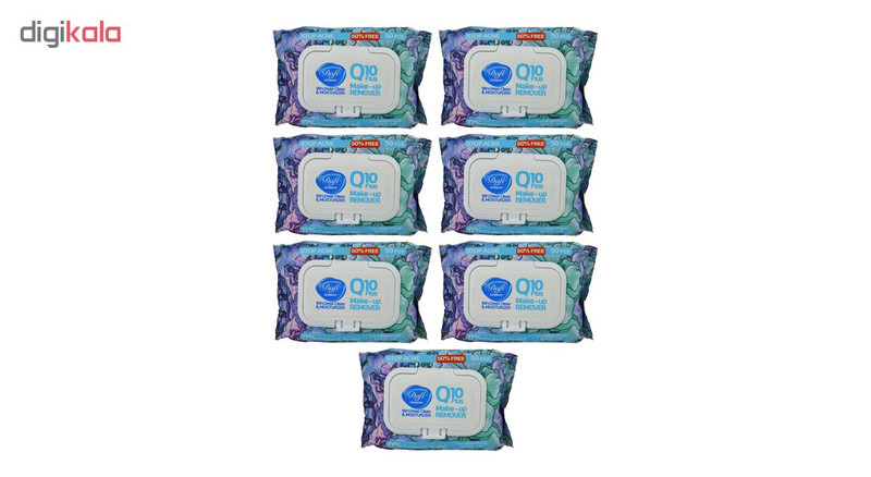 دستمال مرطوب پاک کننده آرایش دافی مدل Q10 Stop acne بسته 50 عددی مجموعه 7 عددی دستمال مرطوب پاک کننده آرایش دافی مدل Q10 Stop acne بسته 50 عددی مجموعه 7 عددی