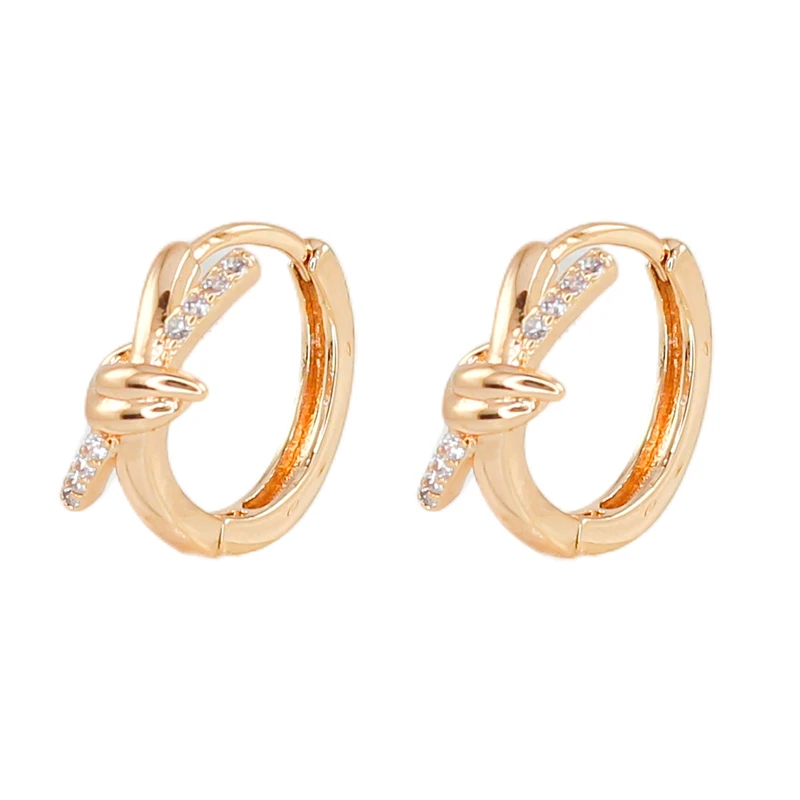 گوشواره حلقه‌ای زنانه زودیکا مدل گره کد AAC1465