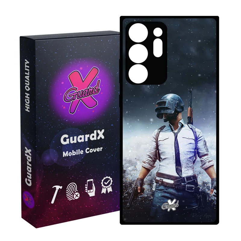 کاور گارد ایکس طرح Pubg مدل Glass10039 مناسب برای گوشی موبایل سامسونگ Galaxy Note 20 Ultra