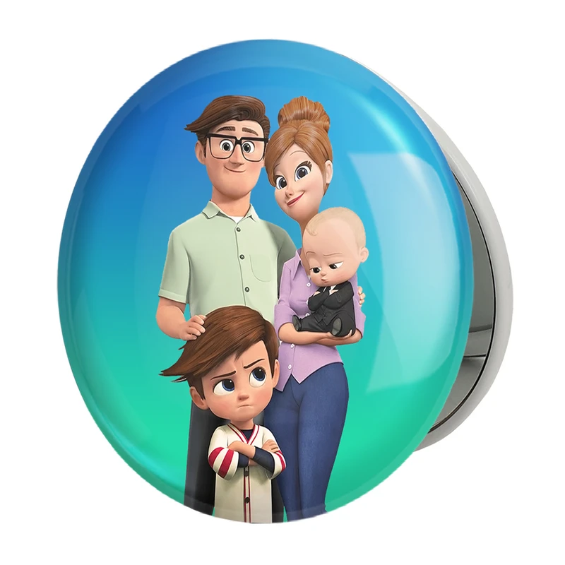 آینه جیبی خندالو طرح بچه رئیس Boss Baby مدل تاشو کد 12532 